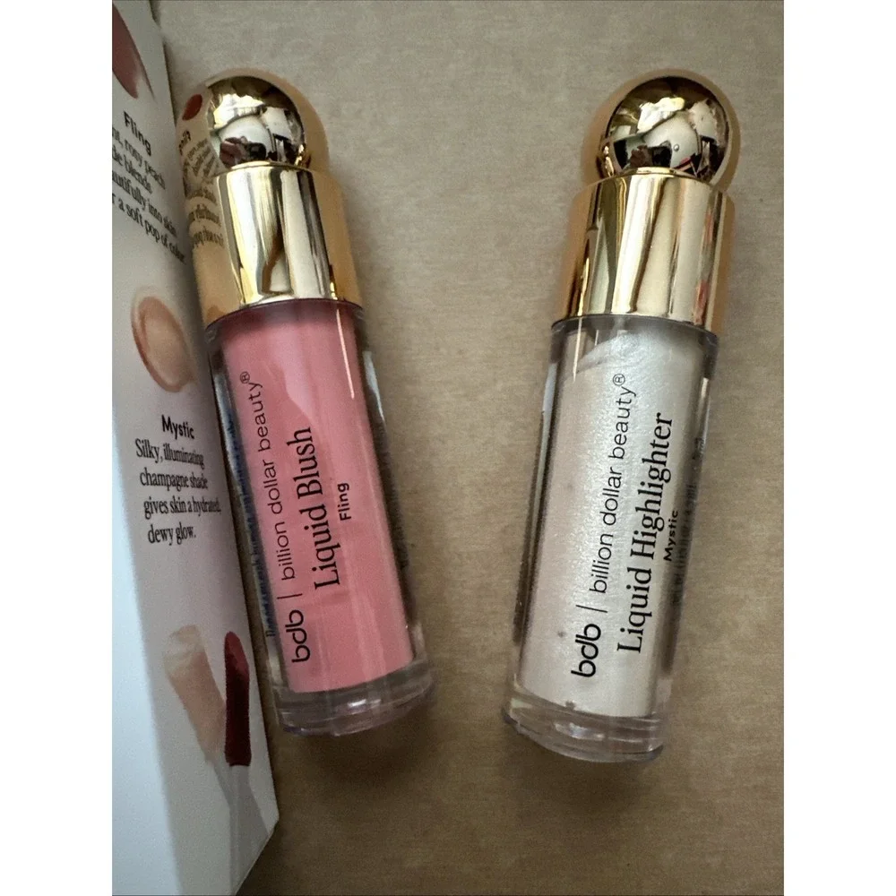 bdb Liquid Blush & Highlighter Long-Lasting Smooth Smudge Fling Mystic 0.15 oz